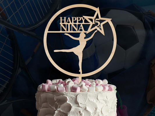 Gymnastic Birthday Cake Topper Ireland