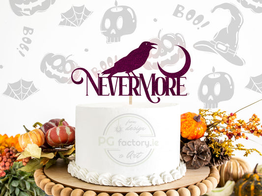 Never More - Halloween Cake Topper - PG Factory