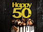 Happy 50 Birthday Cake Topper