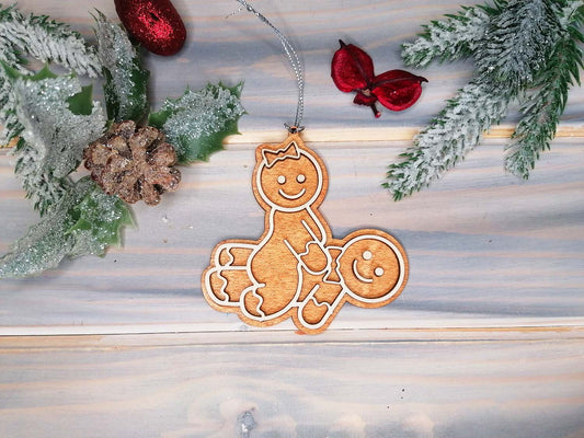 Sexy and Naughty Wooden made Christmas Decoration