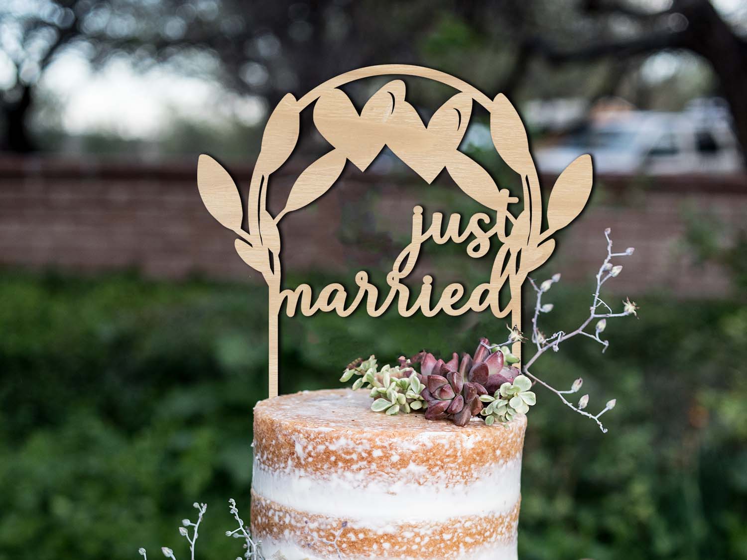 Just Married Wedding Cake Topper Ireland