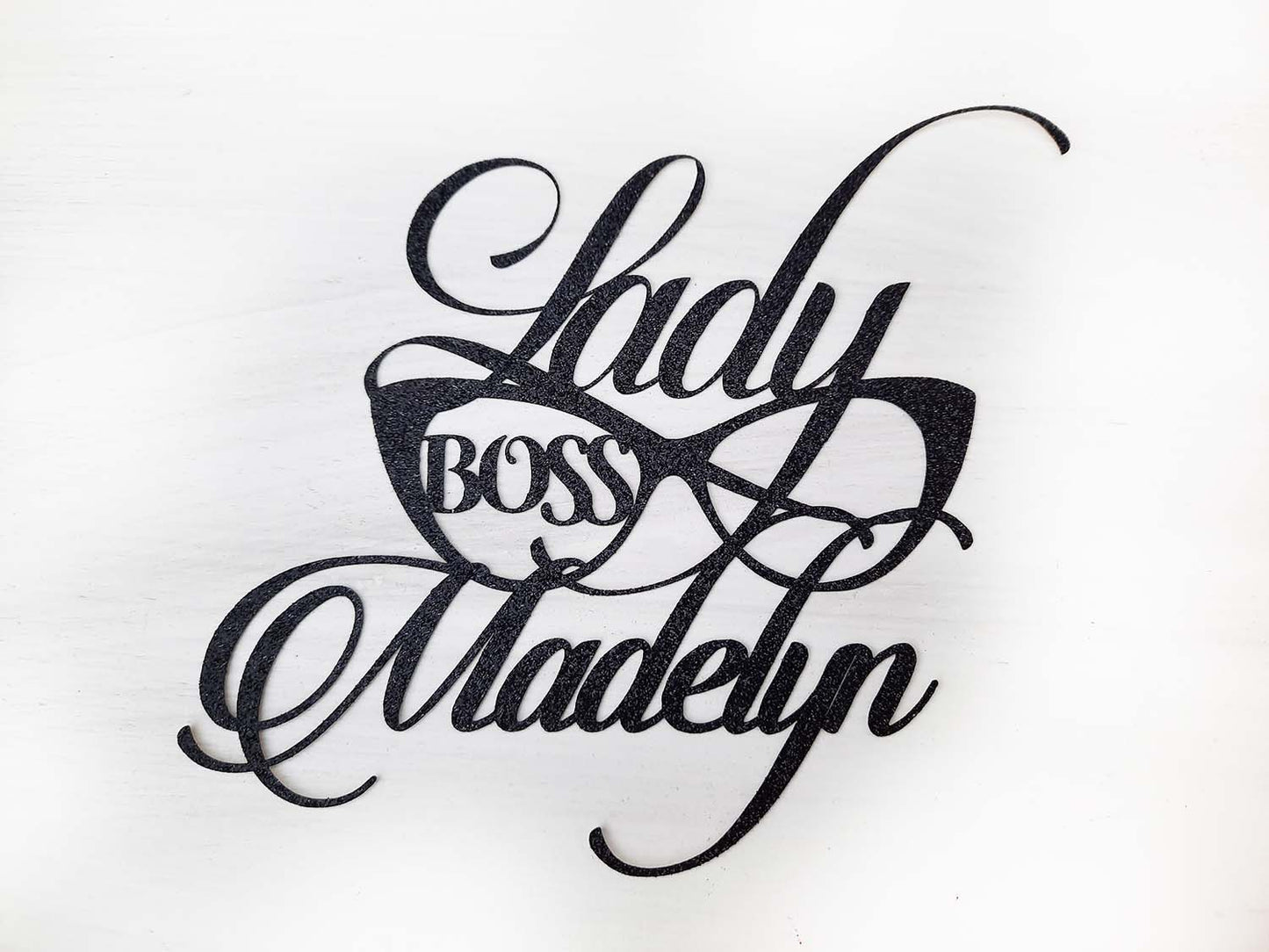 Personalized Lady Boss Birthday Cake Topper