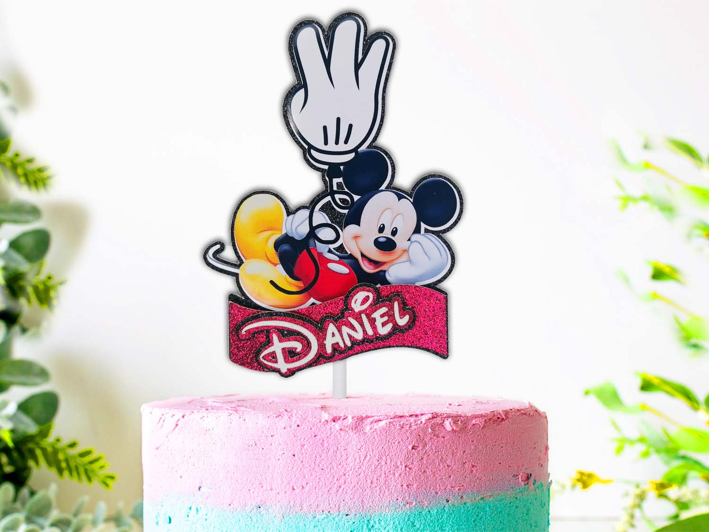 Mickey Mouse Birthday Cake Topper