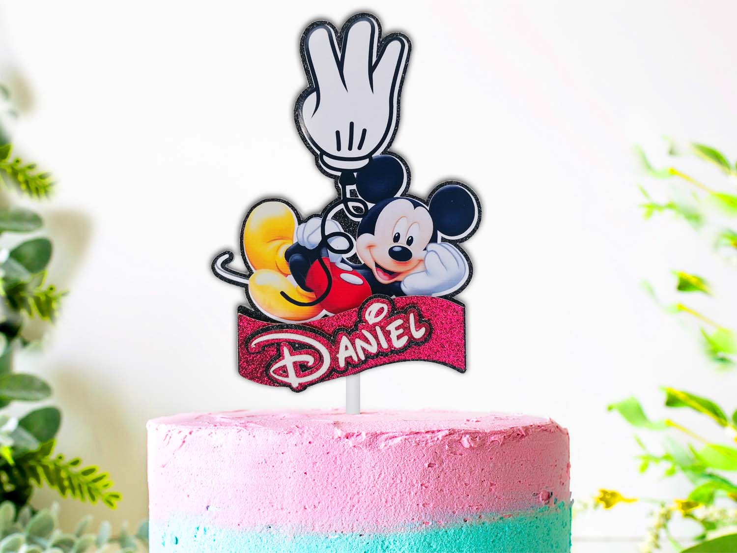Mickey Mouse Birthday Cake Topper