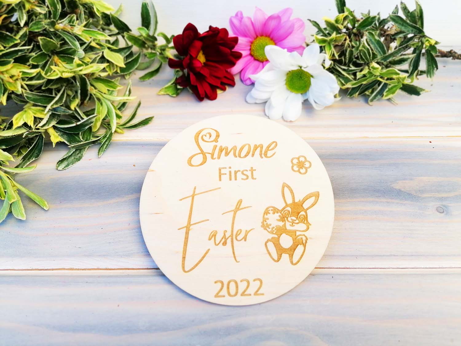 Personalized My First Easter Baby Milestone