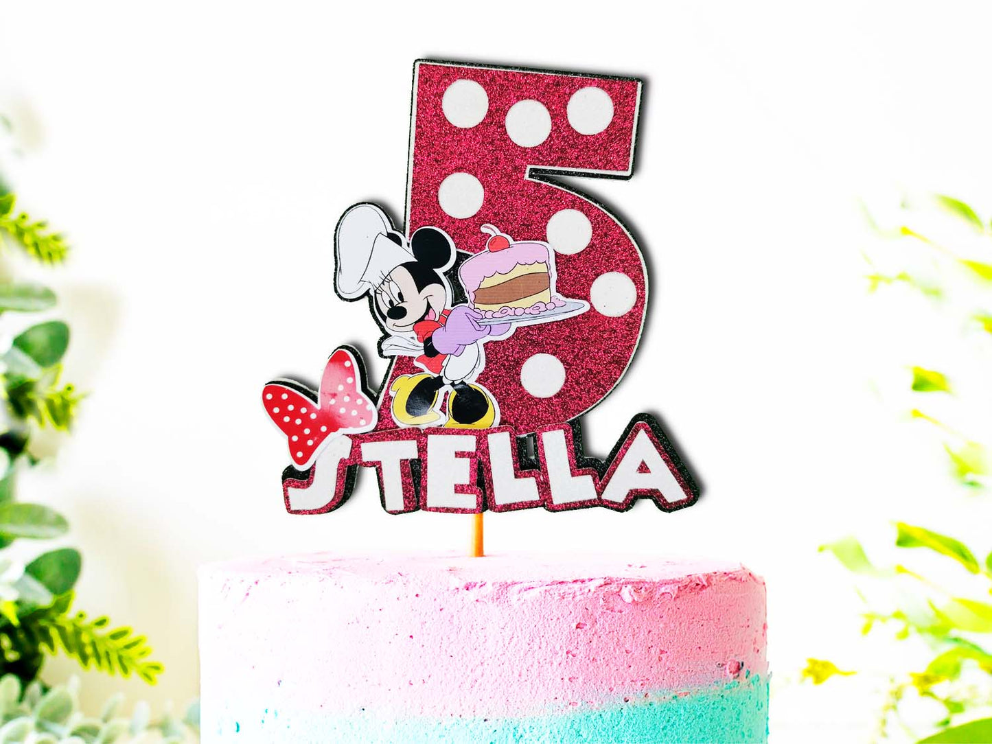 Minnie Mouse 3D Birthday Cake Topper 