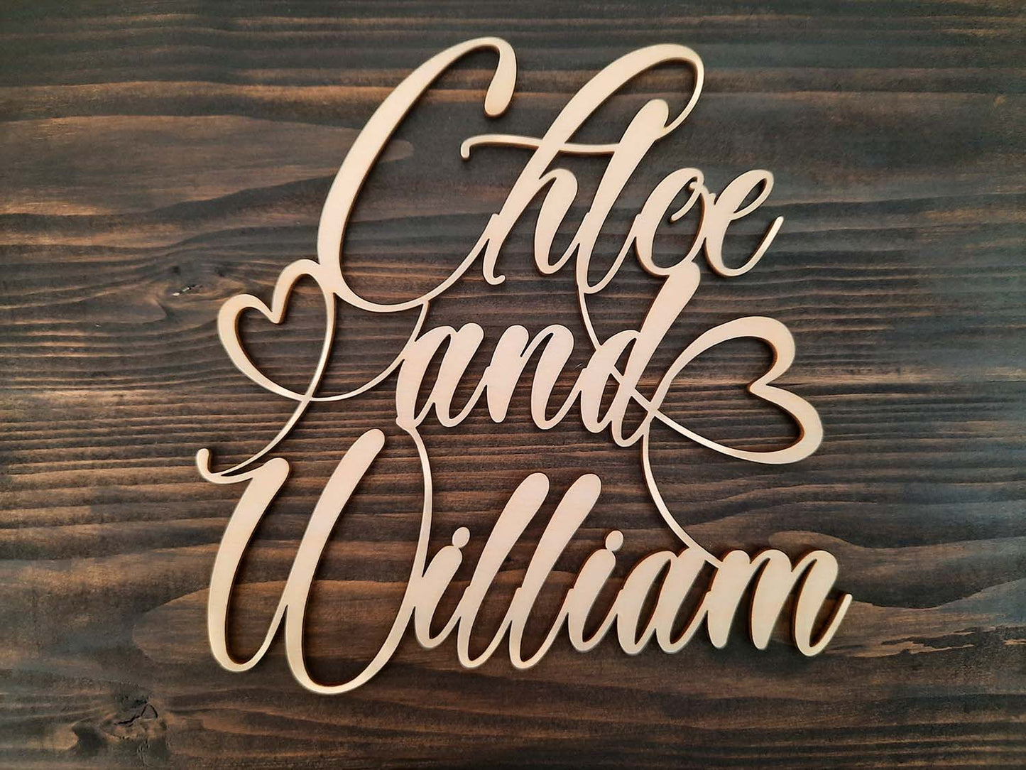 Love Personalized Sign Names Home Decor