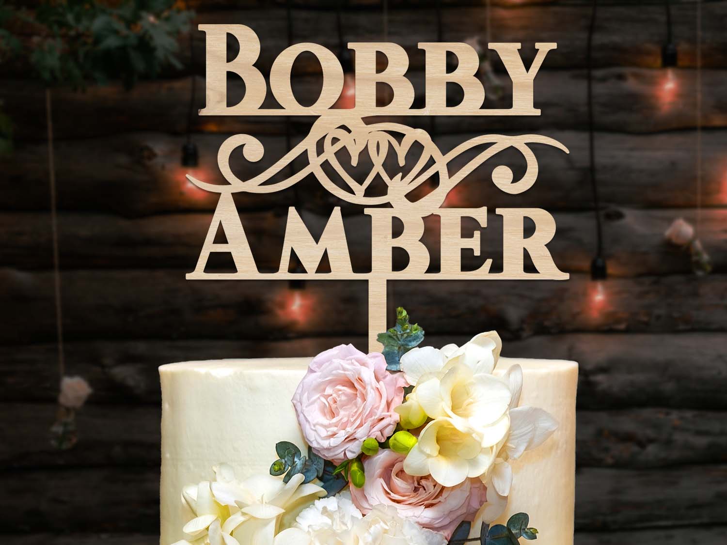 Table Topper Name Wedding Cake Topper with names – PGFactory.ie