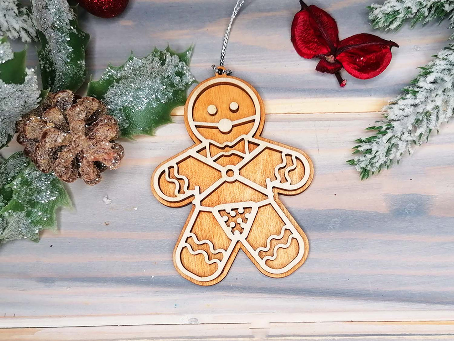 Man Naughty Funny Gingerbread Christmas Decoration