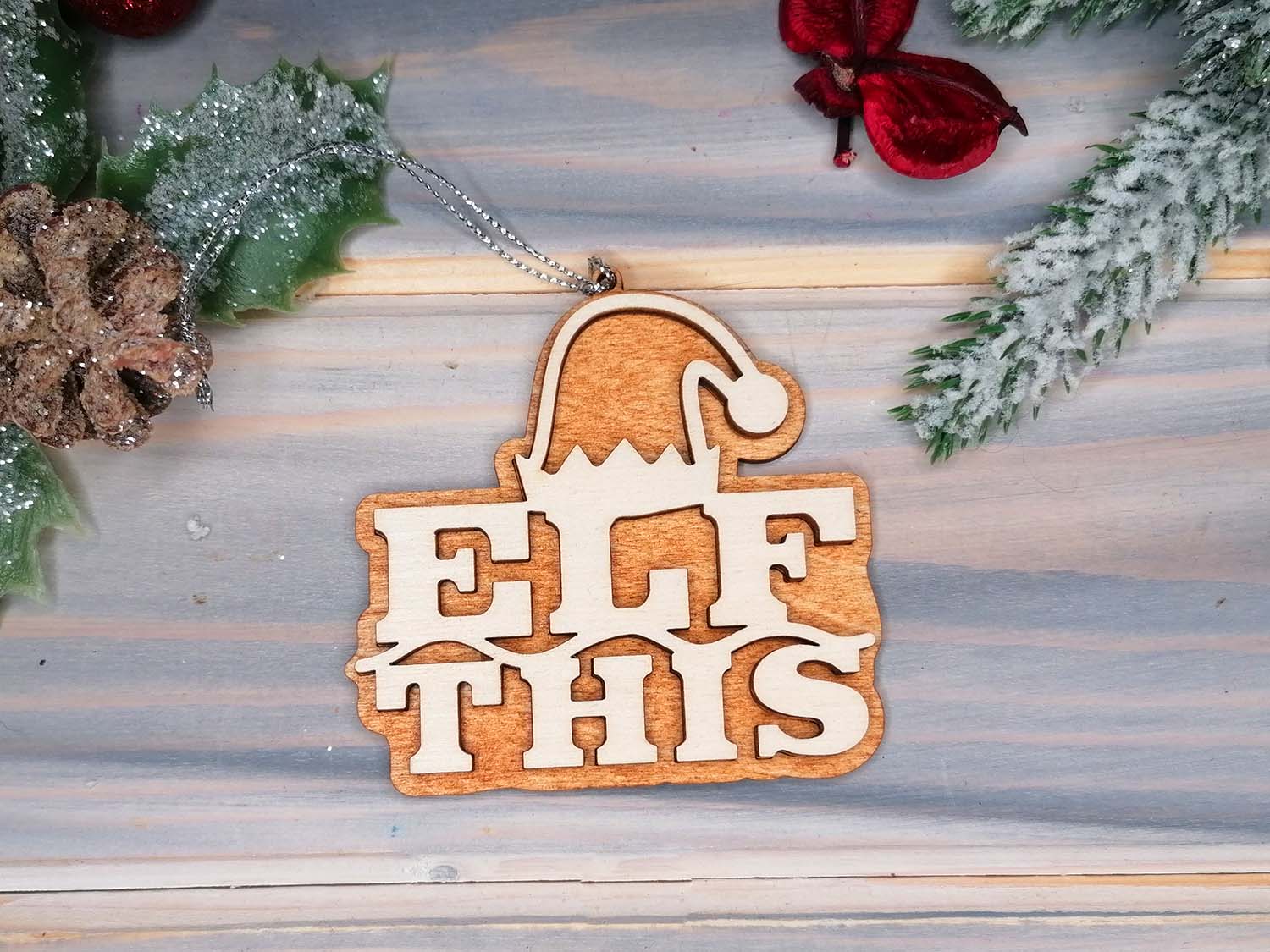 Elf This Naughty Funny Christmas Decoration