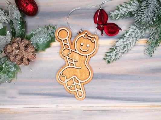Pole Dance Naughty Funny Gingerbread Christmas Decoration