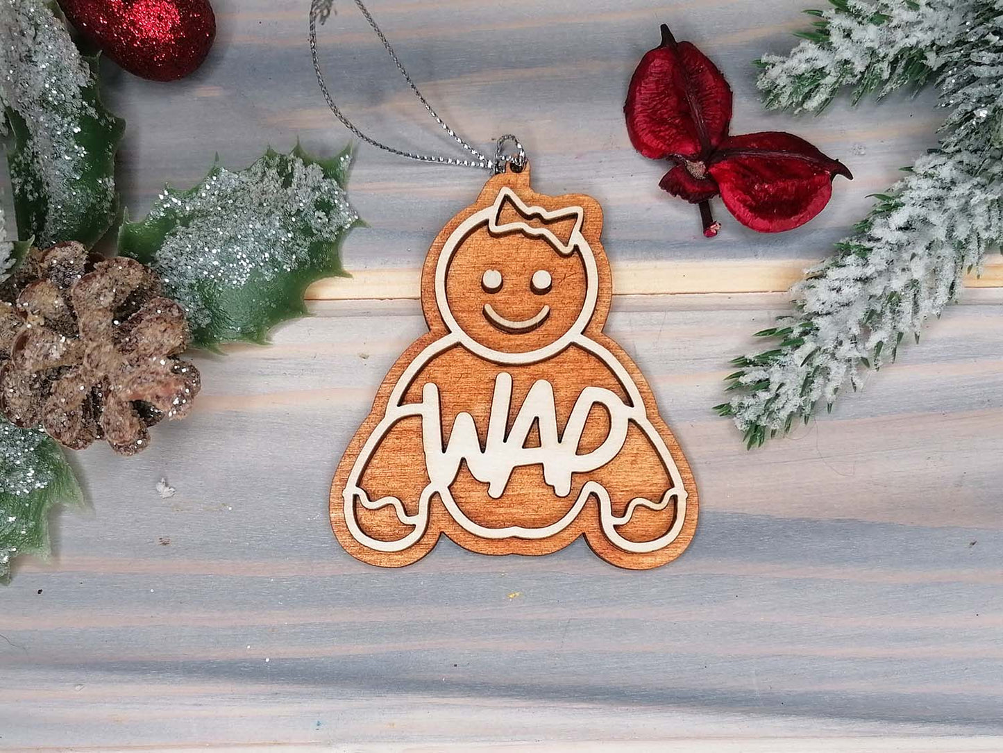 WAP Naughty Funny Gingerbread Christmas Decoration