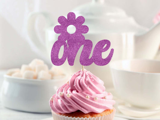 One Girly Cupcake Toppers. Party Decoration Ireland