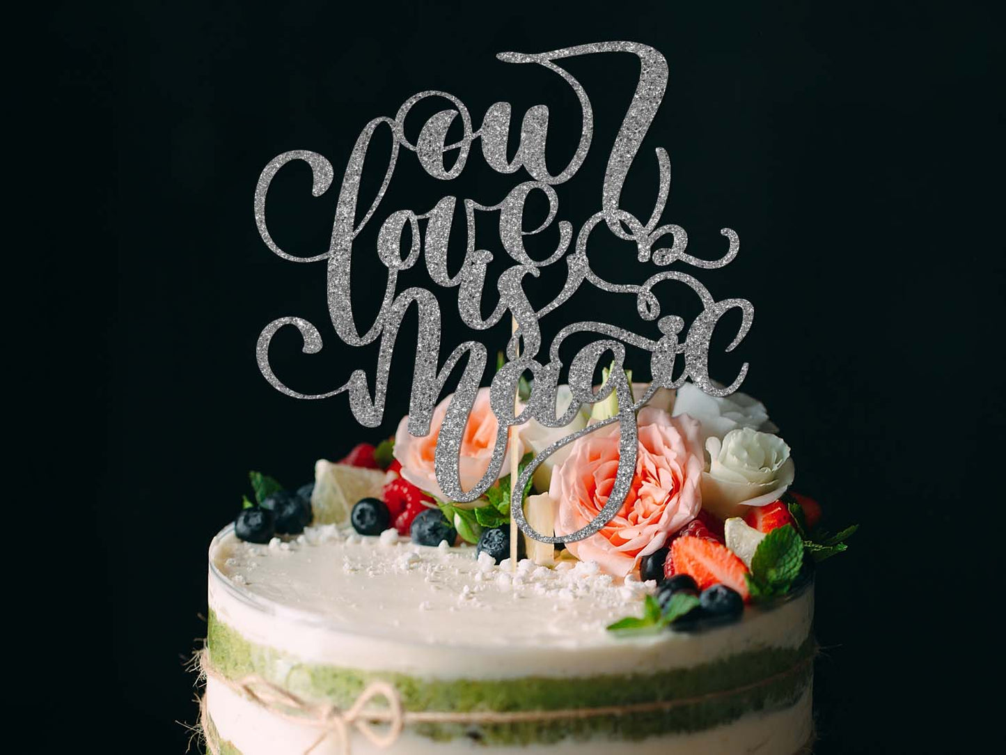 Our Love is Magic Cake Topper Ireland