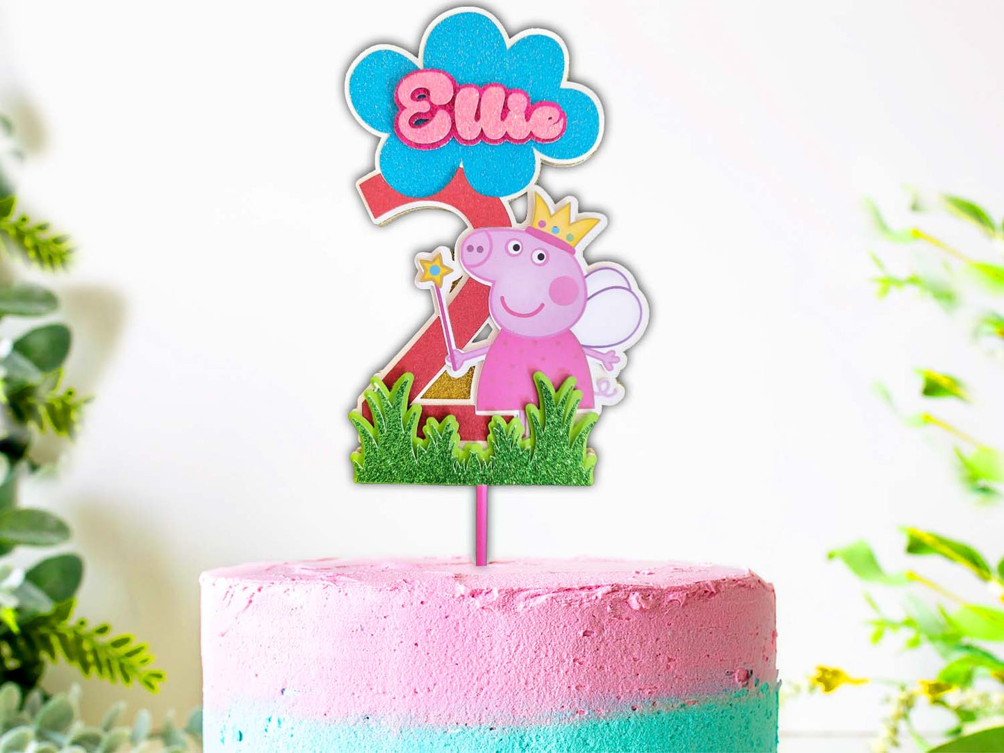 Peppa Pig Birthday Cake Topper Ireland