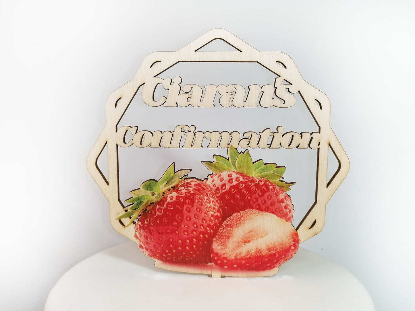 Personalised Wooden Cake Topper for Confirmation Ireland Dublin