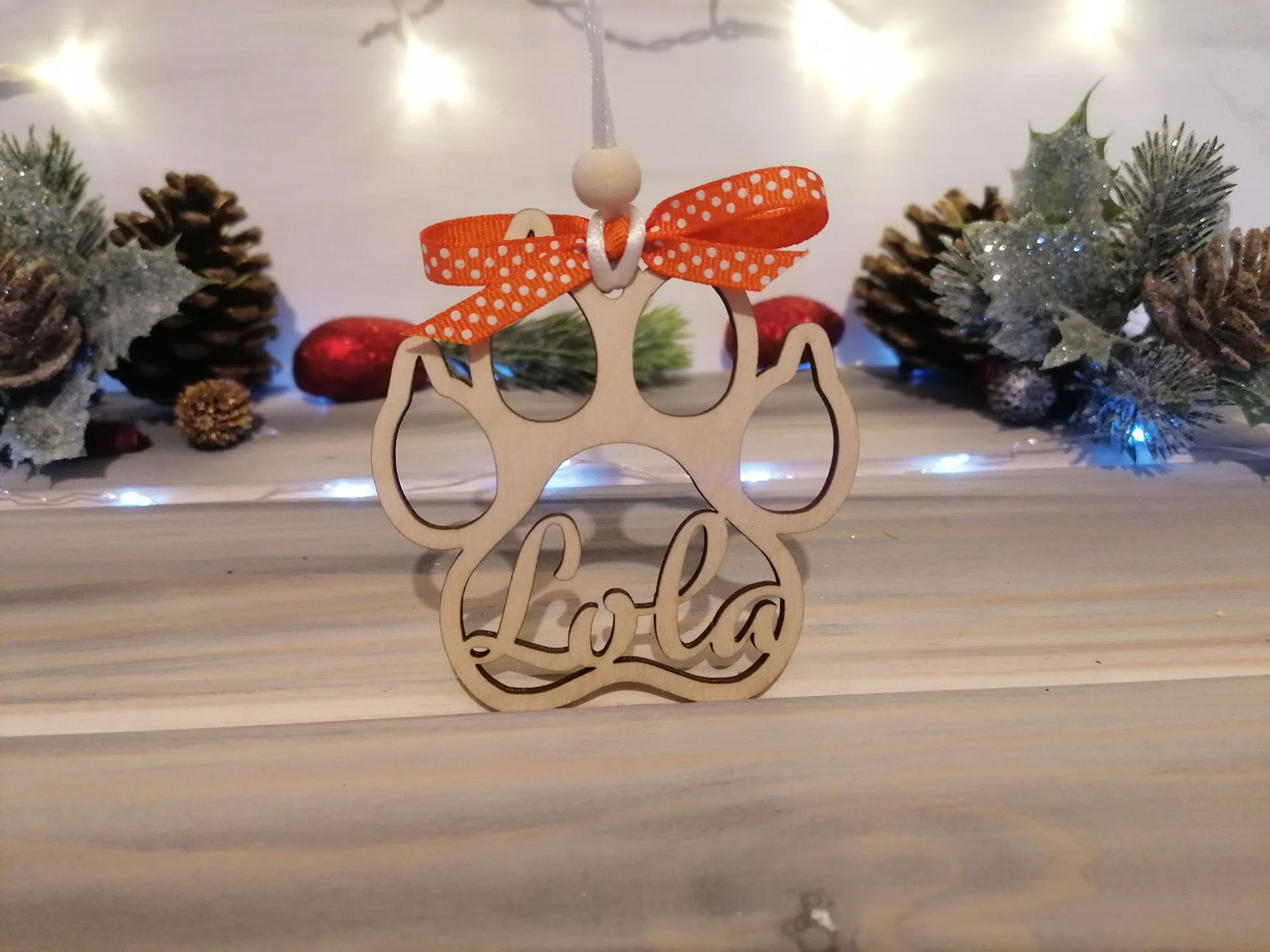 Personalised Cat Paw Christmas Decoration (ver2) - PG Factory