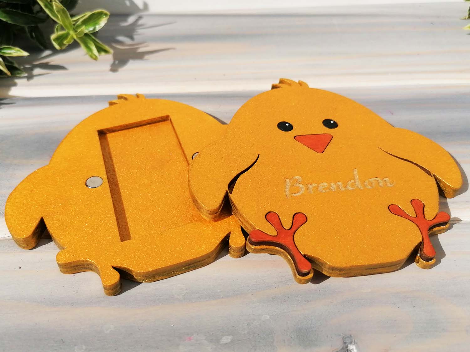 Personalized Easter Chick Money Holder