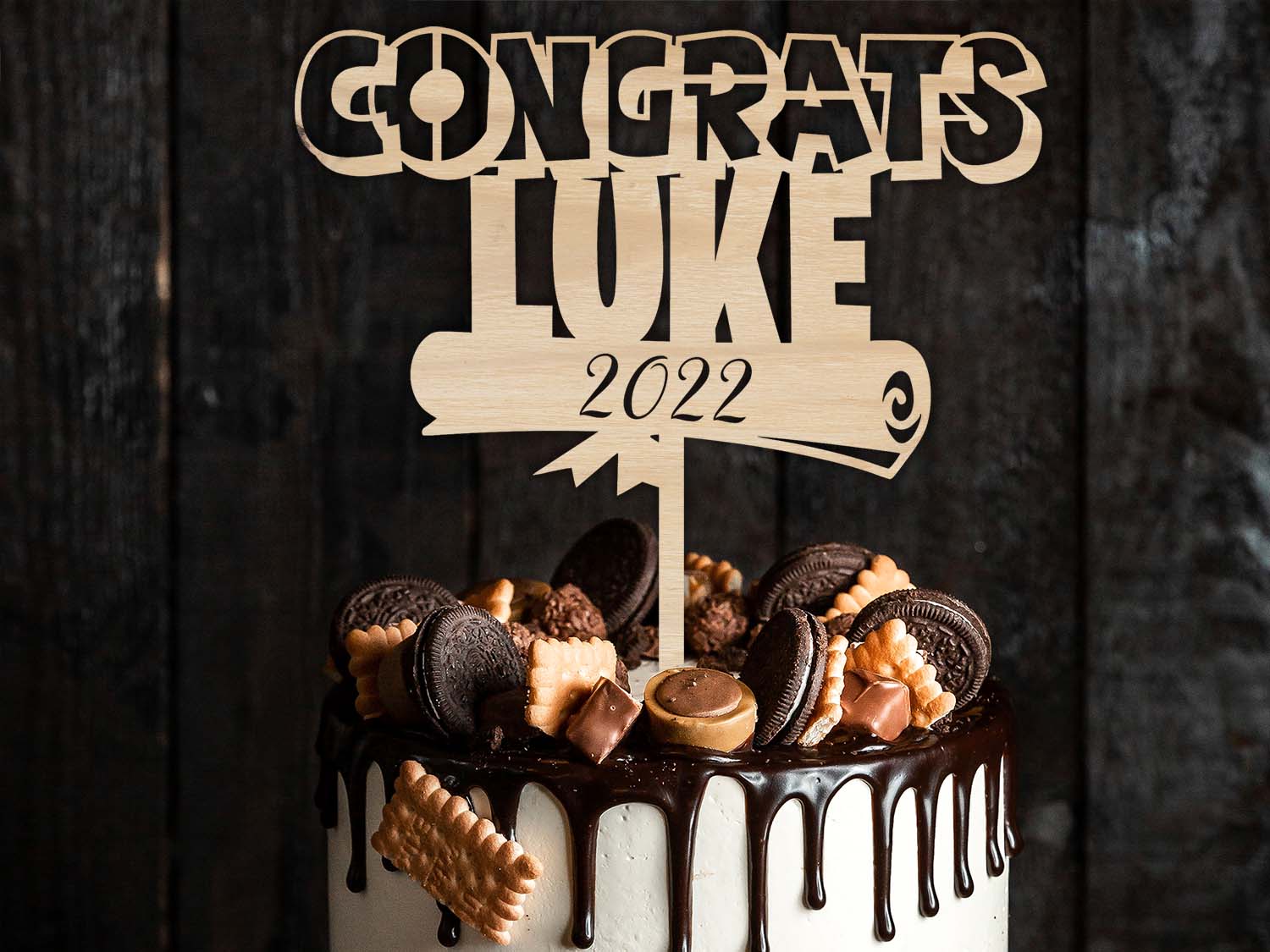Congrats Graduation Cake Topper 