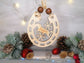 Custom Horseshoe with Jumping Horse Christmas Decoration - PG Factory