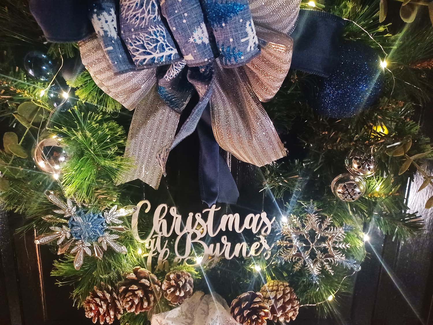 Personalised Sign for Christmas Wreath Ireland Dublin