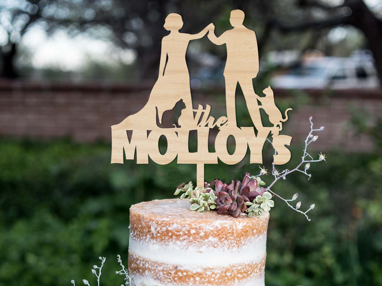 Personalised Cake Topper Raw Timber Cake Topper Custom Cake Decoration Cake  Decorating Wedding Engagement Cake Birthday Cake Wooden Topper |  SugarBooCakeToppers