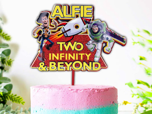 Toy Story - 3D Glitter Craft Card Birthday Cake Topper - PG Factory