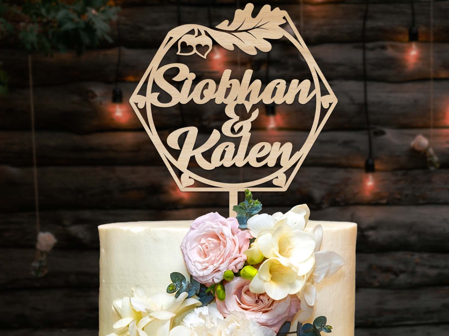 Wedding Cake Sign, Personalised names