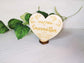 Personalised Heart Wedding Place Card Ireland