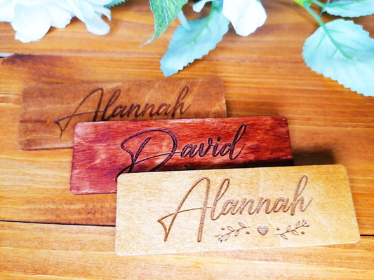 Wedding Wooden Name Cards Ireland