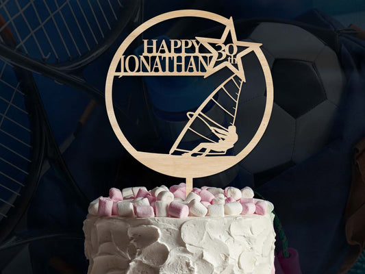 Windsurfing Birthday Cake Topper Ireland